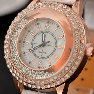 Роскошный кожаный чехол с украшением в виде кристаллов часы с узорами циферблата под камень женское платье наручные часы, кварцевые наручные браслет часы подарок кварцевые женские часы relojes mujer 2018