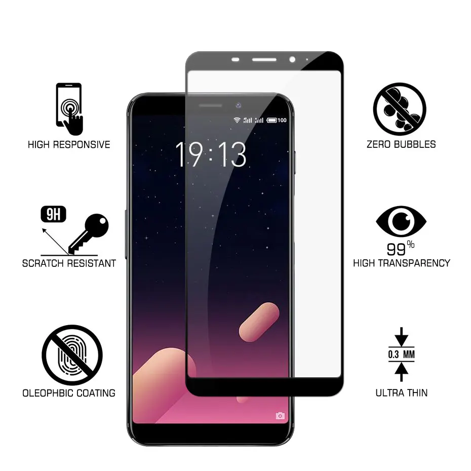 Закаленное стекло для Meizu M 6s MX6 M6 Note Защита экрана 6 X6 6S M6note MX защитная стеклянная