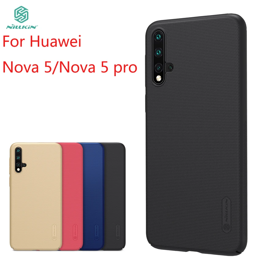 

For Huawei Nova 5 Nova 5 pro Case Cover NILLKIN High Quality Fitted Cases For Huawei Nova 5 Super Frosted Shield 6.39''