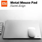 100% оригинальный коврик для мыши Xiaomi, большой игровой коврик для мыши из металлического сплава mi, коврик для мыши из чистого металла, Роскошный Металлический нескользящий Силиконовый низ