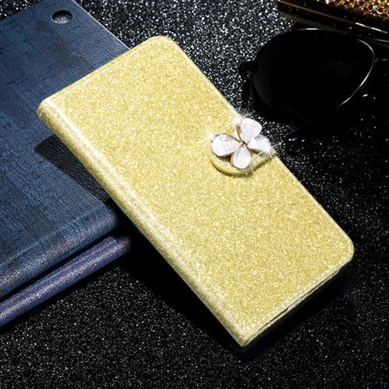 Dneilacc Fashion Bling Glitter Flip Case Cover For Coque Asus Zenfone 3 ZE520KL 5.2 inch Mobile Phone With Card Slot |