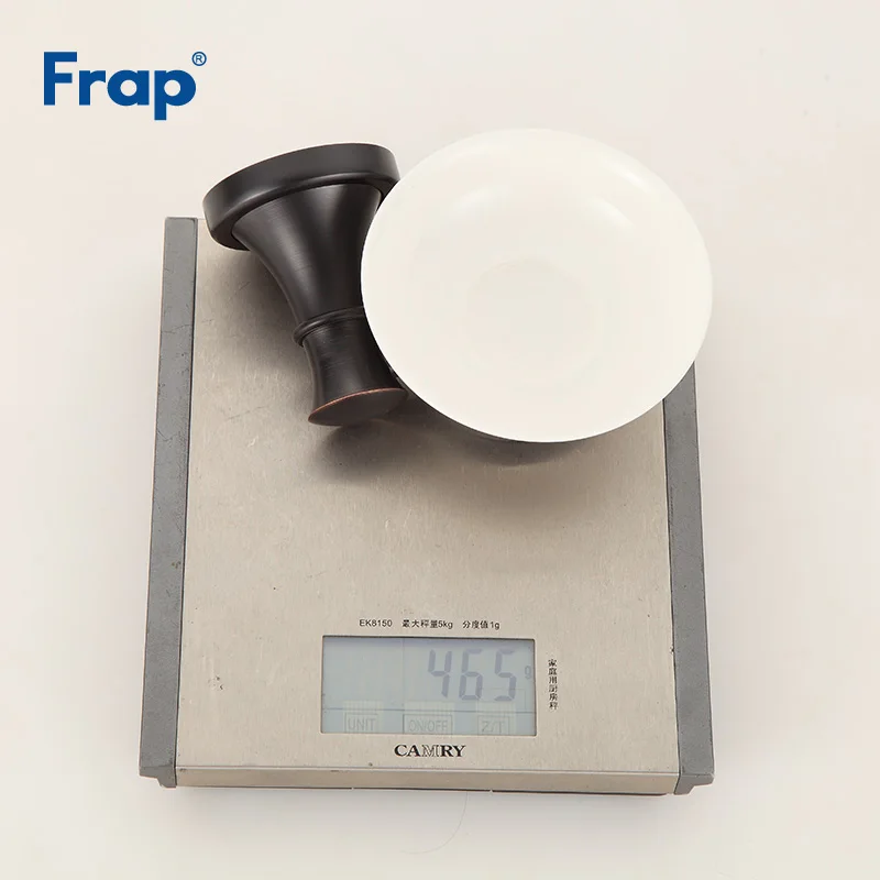 

Frap New Ceramic Vintage Soap Dishes Soap Holder Wall Mount Accessories Metal Soap Box Black Soap Basket Bathroom Hardware