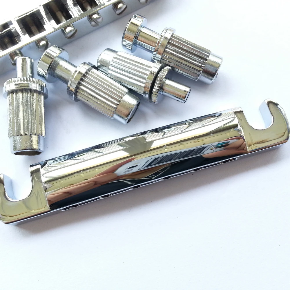 1 компл. Chrome серебро Мелодия-O-Matic LP SG Электрогитары мост и Tailpiece Для Epi Сделано в Корее