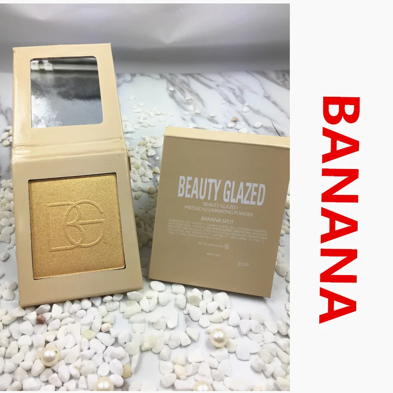 BANANA SPLIT Косметический глазурованный макияж для лица, бронзер, хайлайтер, Палетка, водостойкая, длительное мерцание, запеченный хайлайтер, контурная пудра, BG005 - Цвет: BANANA SPLIT