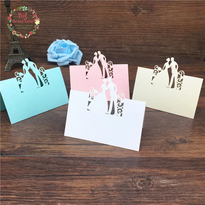 40 шт. декоративные карточки для свадебного имени|card love|love cardslaser cut wedding card |