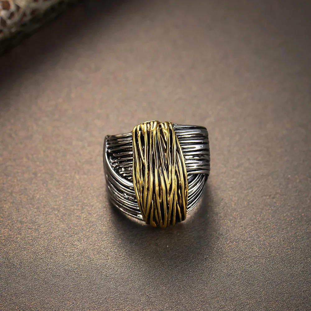 Viennois Gun Color Geometric Finger Rings For women Gold Cocktail Ring Party Fashion Jewelry | Украшения и аксессуары