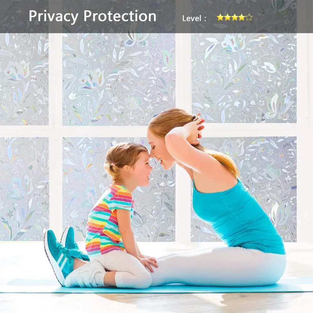 Виниловая оконная пленка Funlife 3D статическая стеклянная для окна декоративная