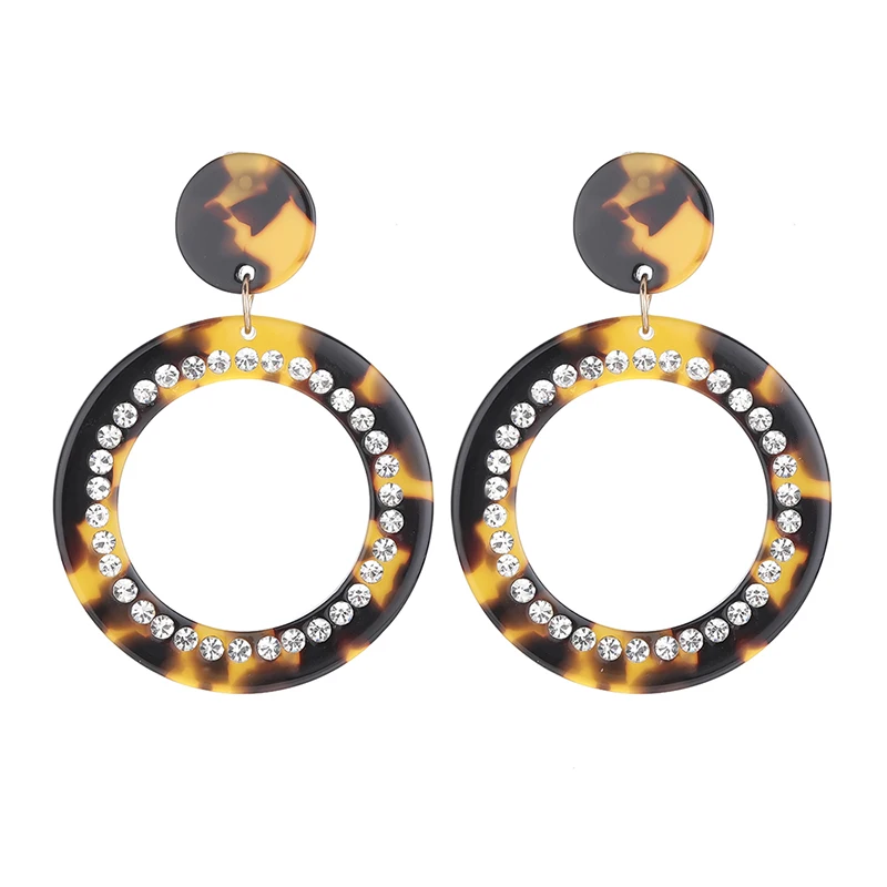 2019 реальные Aretes серьги новые леопардовые Висячие для женщин большие