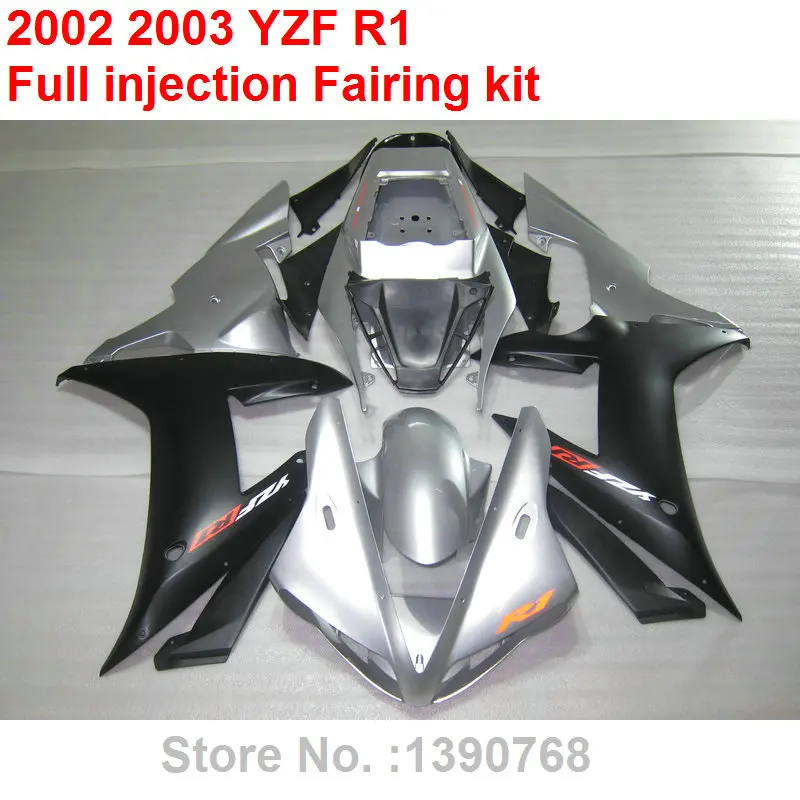 

Запасные части для кузова мотоцикла YAMAHA R1 2002 2003 серебристо-черный обтекатель YZF R1 02 03 HZ35