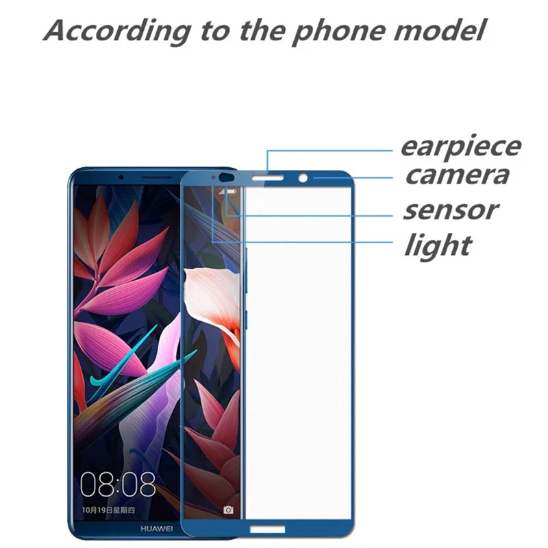Полное покрытие закаленное стекло для HUAWEI Mate 10 Pro 10PRO Защитная пленка экрана Mate10pro