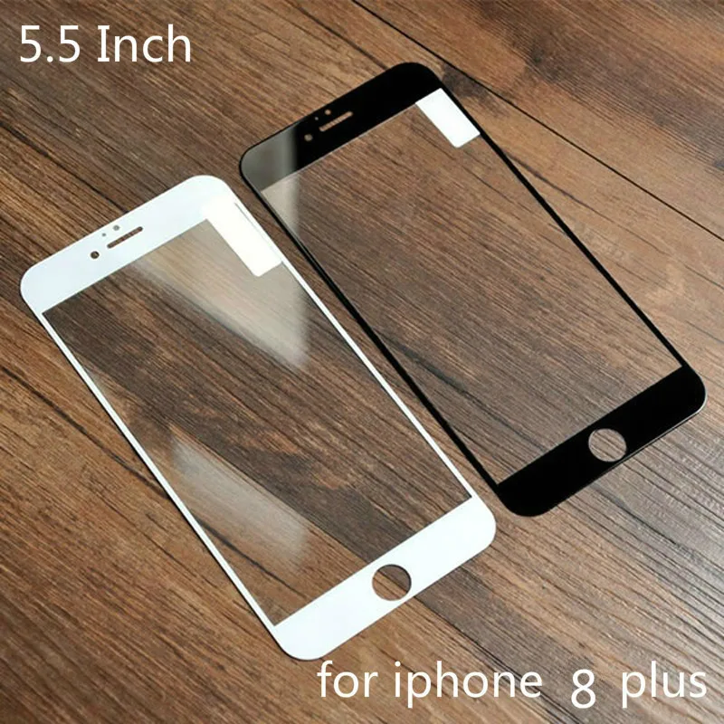 3D углеродное изогнутое закаленное стекло для iphone 8 Plus мягкий край Защитная пленка