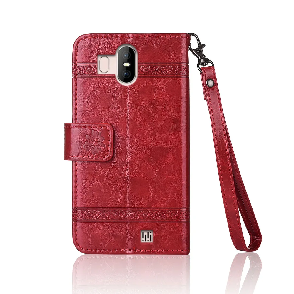 Кожаный чехол-книжка с ремешком и рисунком цветы 100% | Мобильные телефоны