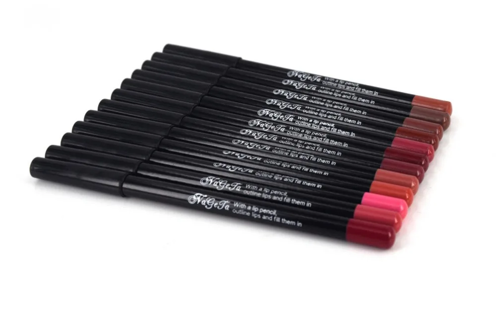 12 цветов сексуальный матовый карандаш для губ Lipliner карандаш для губ Matt Nude Lipsliner набор ручек Красота Макияж инструмент косметический