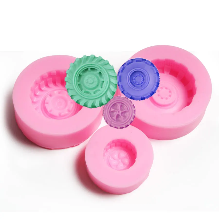 3 размера автомобильные мотоциклетные шины Форма колеса пищевого шоколада