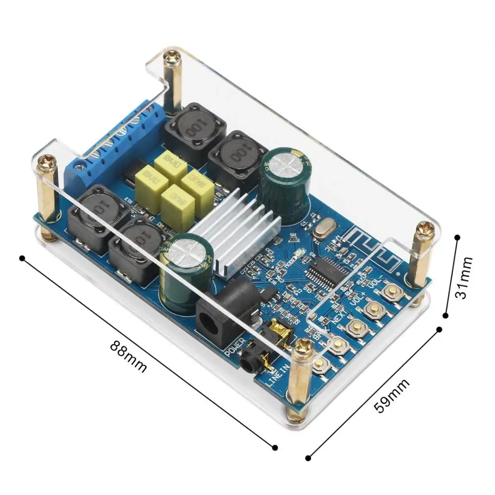 TPA3116 50 Вт + 2 0 аудио Беспроводная Bluetooth стерео цифровая плата усилителя мощности с