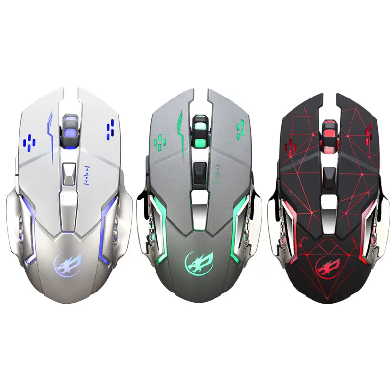 Беспроводная игровая мышь Warwolf Q8 с 6 кнопками usb-приемник подсветкой геймер