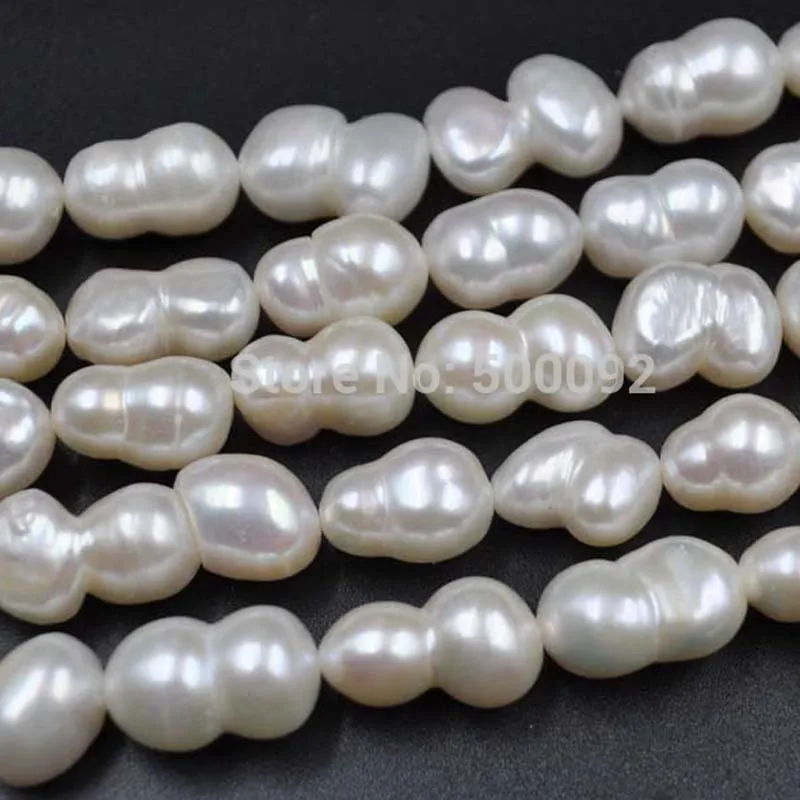 

wholesale Baroque 9-10mm width Cultured freshwater pearl strands