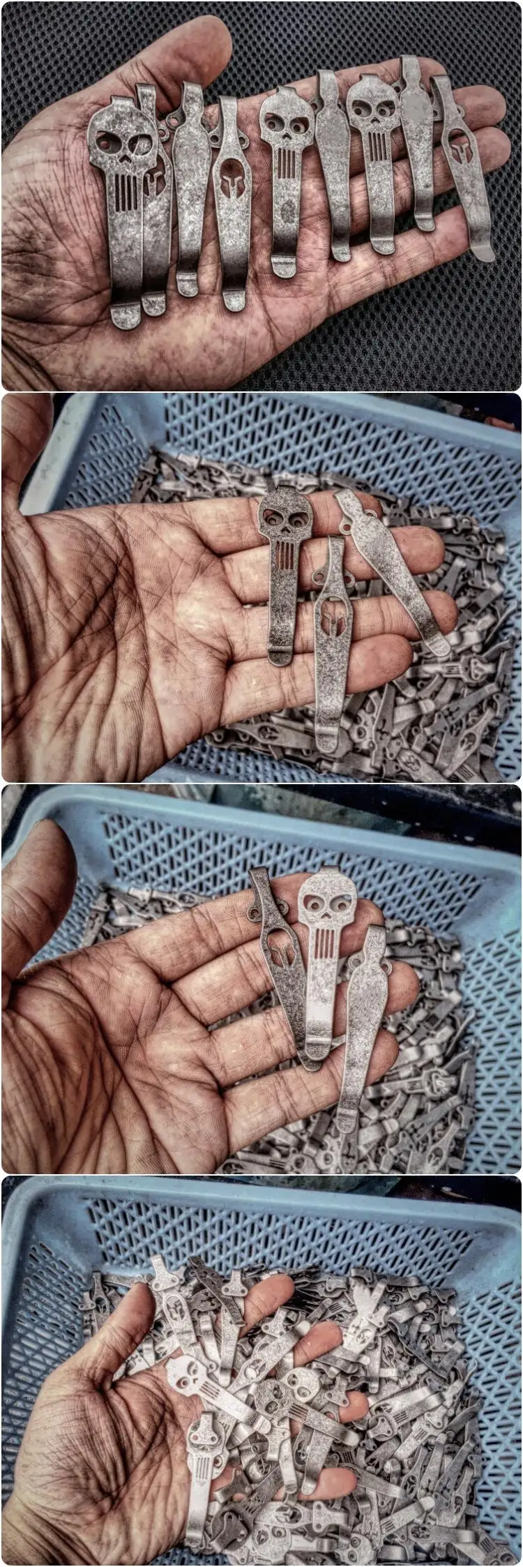 Горячее предложение! DIY нож клип без узора Кнопка карманный зажим Титан EDC Мульти инструменты нож клип