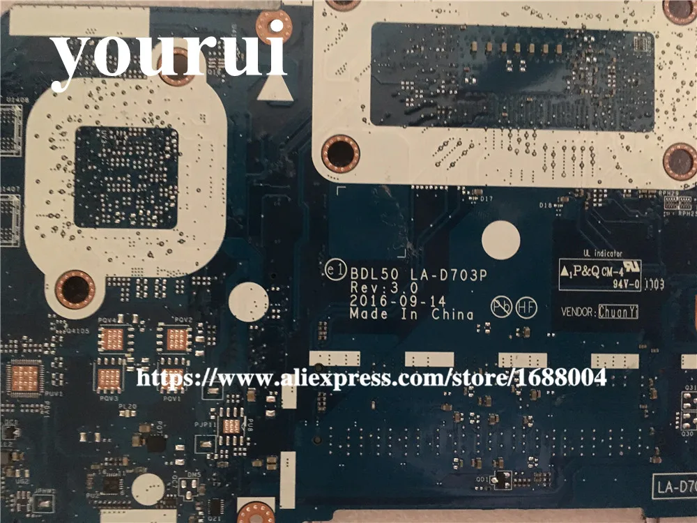 For HP 250 G5 15-AC Laptop motherboard 858583-601 I3-5005U CPU DDR3 BDL50 LA-D703P REV:3.0 Test good | Компьютеры и офис