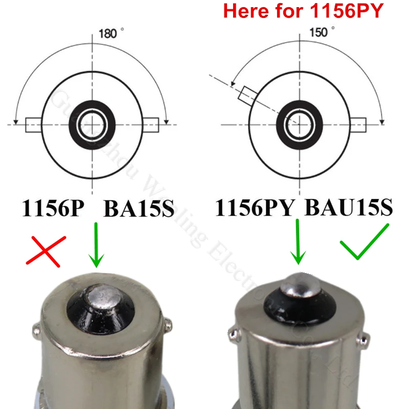 WLJH 2x Canbus светодиодный PY21W 1156PY 7507 BAU15s 12 v светодиодная фара для автомобиля передний или задний фонарь указателя поворота угловой мигалка Обратный Свет