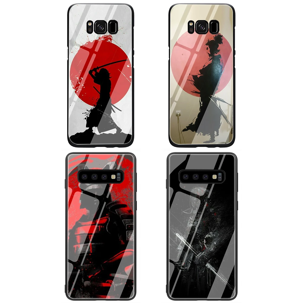 Самурайский воин японский солдат закаленное стекло чехол для телефона Samsung Galaxy S7