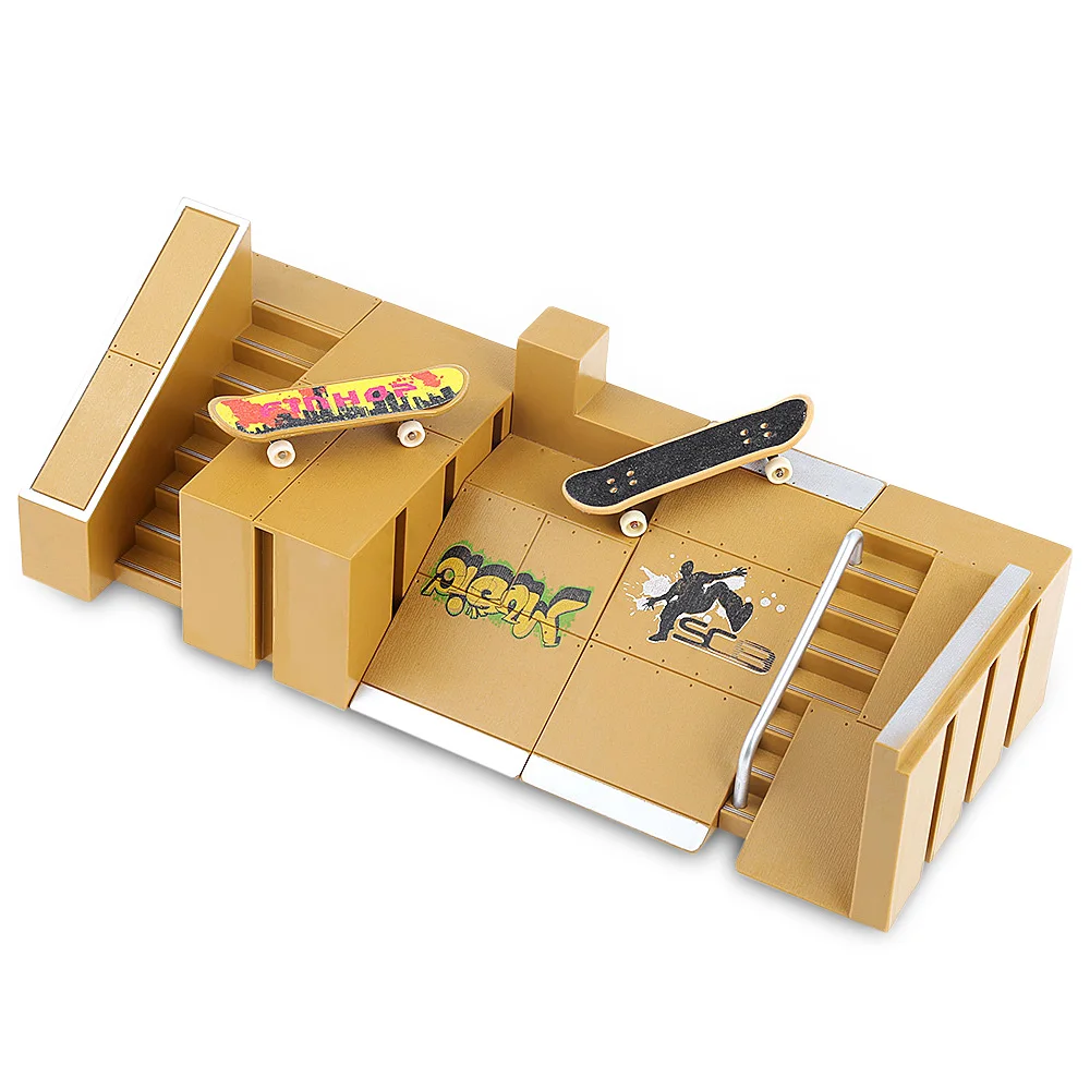 5 шт. скейт набор в виде парка рампы части для Tech Настольный пальцевый скейтборд