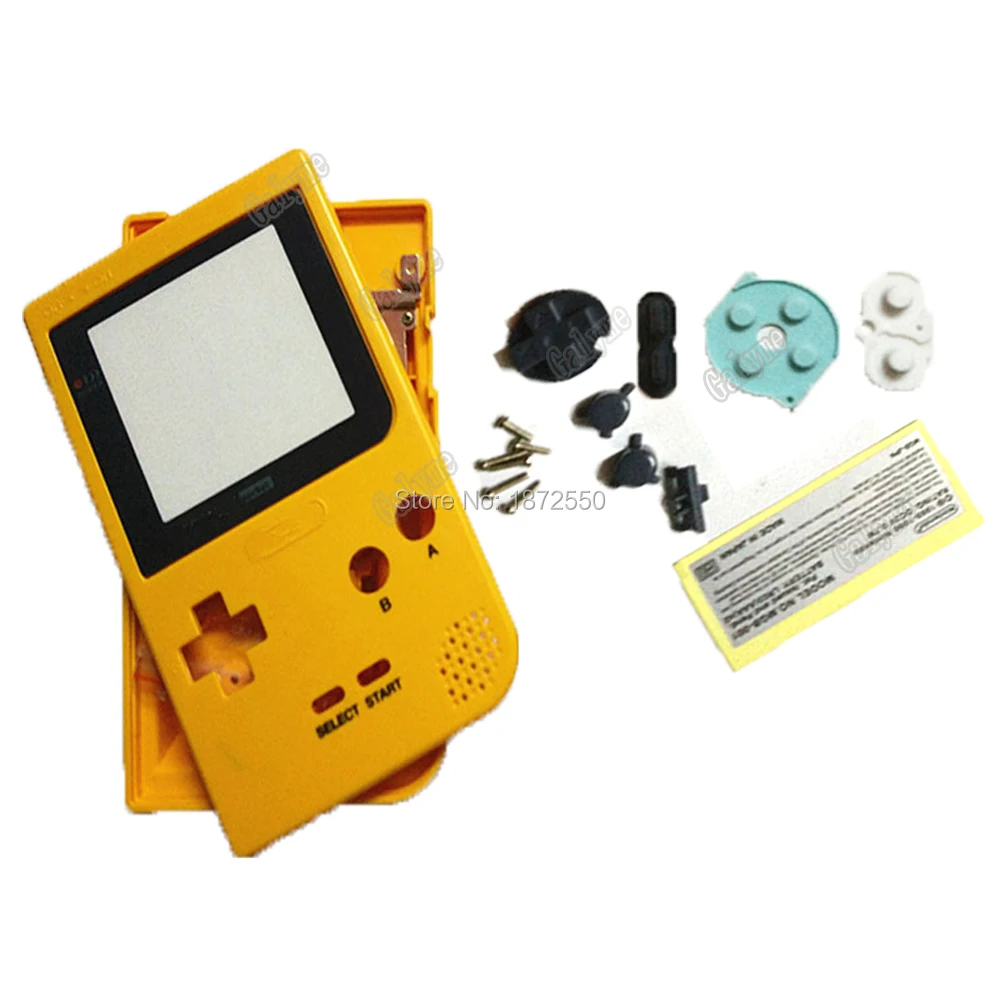 2pcs/lot Game Replacement Case Plastic Shell Cover Fit GameboyPocket GBO DMG Handheld For GBPocket Console Housing W/Screws | Электроника
