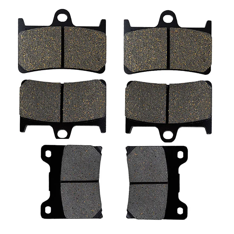 Front and Rear Pads Детали мотоцикла передние и задние тормозные колодки комплект для YAMAHA YZF600R YZF600 R 1997-2007 YZF1000R YZF 1000 Thunderace 1996-2001 - Цвет: Front and Rear Pads