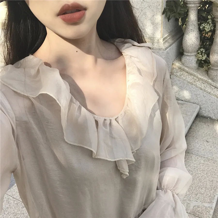 2 Pieces Set Beautiful Girl Organza Mesh Dress Ruffles High Waist Baby Doll Midi Vintage Robe Femme Vestido Vestiti Fiesta | Женская