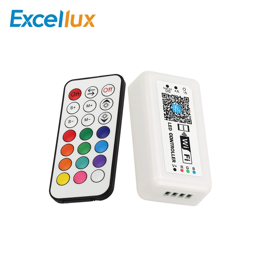 DC7.5 2V WIFI LED RGB контроллер и мини 21 ключ RF умный диммер IOS Android телефон приложение