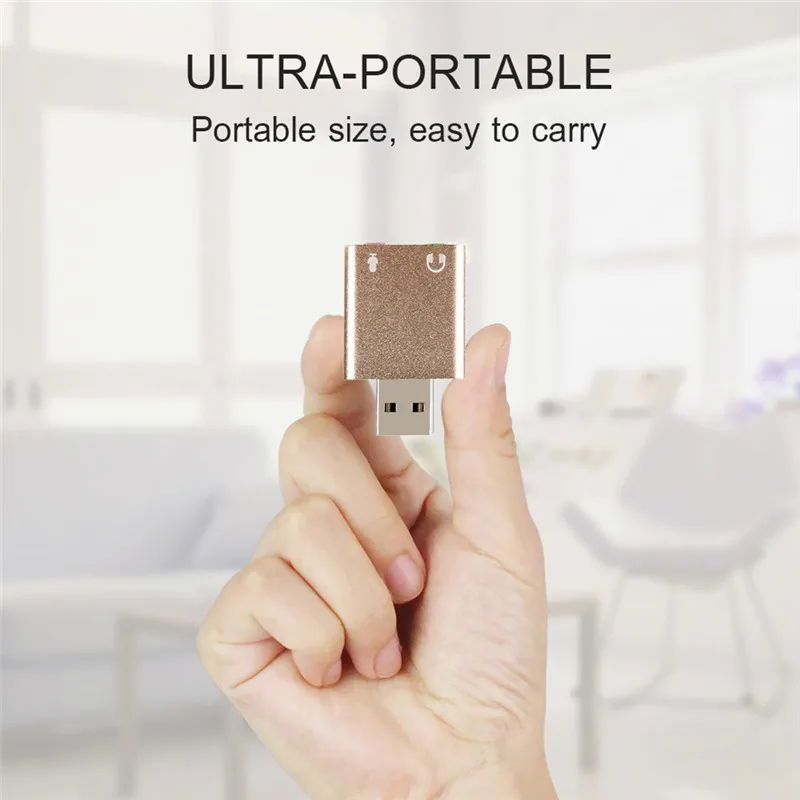 7,1 Новинка внешняя звуковая карта 3,5 usb аудио адаптер карта с USB разъемом мм конвертер для ноутбука компьютера наушники звуковая карта