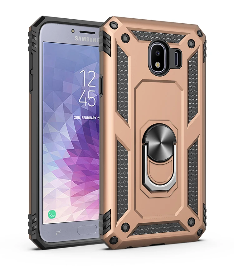 Gold Роскошный Защитный Мягкий противоударный чехол для samsung Galaxy J4 J4 Plus J400F/DS SM-J415F/DS J415FN силиконовый бампер жесткий чехол для ПК - Цвет: Gold