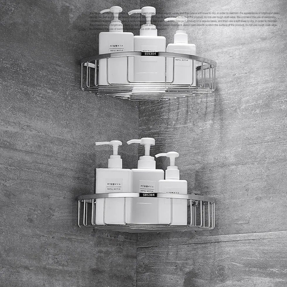 Угловая проволока для душа Caddy ванная комната 304 треугольная корзина мыла из