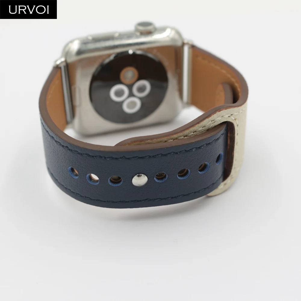 Ремешок URVOI для apple watch series 5 4 3 21 спортивный дизайн ремешок из натуральной кожи iWatch