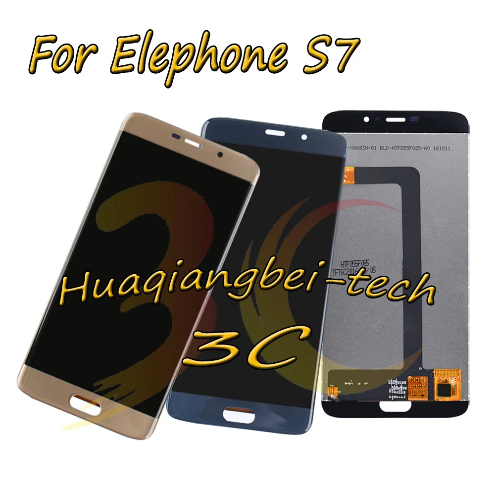 Новый 5 ''черный/синий/Золотой для Elephone S7 Полный ЖК дисплей + кодирующий