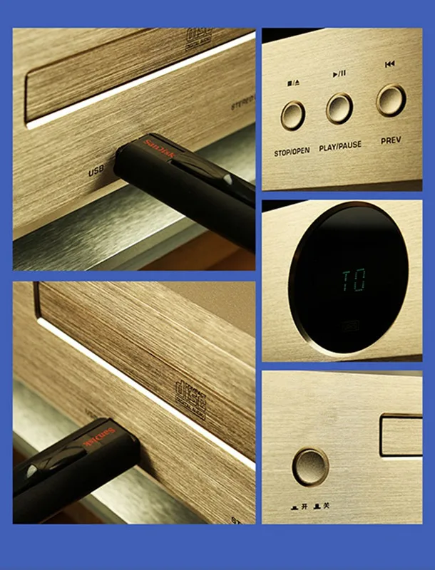 R-055 Shanling CD-S100 CD плеер HIFI плеер семейный аудио USB вход оптический Caoxial RCA выход CS4398/BU94501AKS2 чип