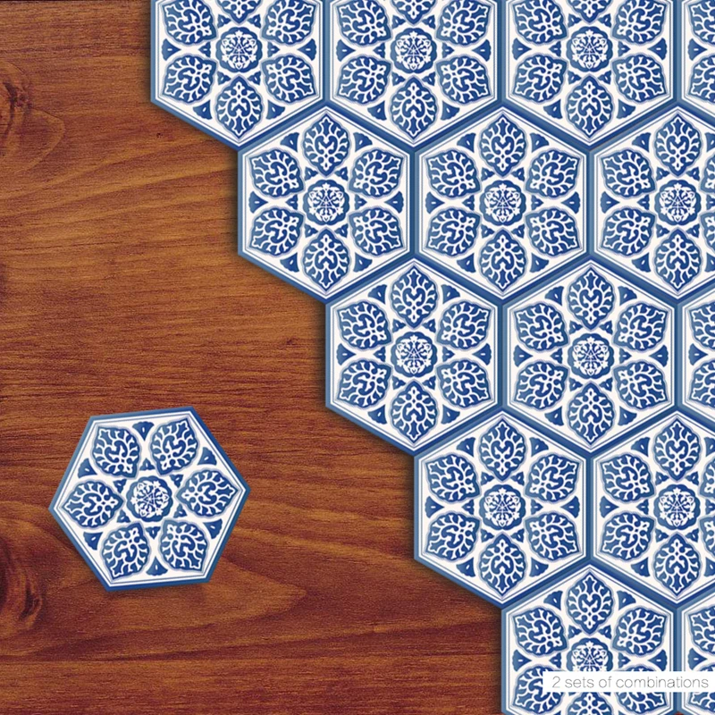 YOUMAN DIY настенные наклейки для детской комнаты 3d Виниловые Обои Синий белый фарфор