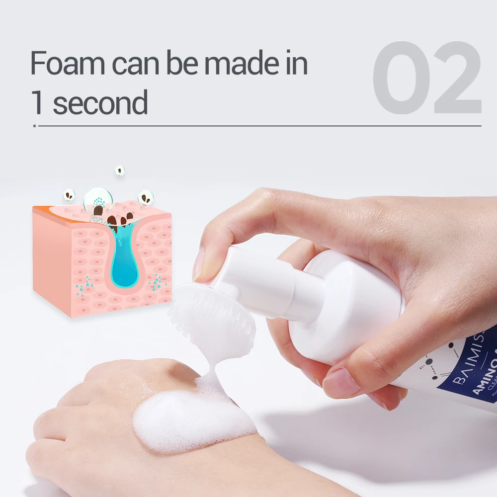 Сыворотка для очищения лица BAIMISS с насыщенными пузырьками удаления угрей и