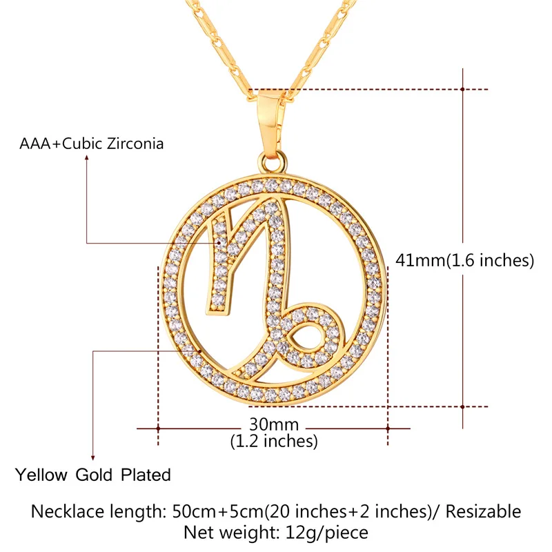 Collare подарок на день рождения новое ожерелье Козерог для женщин