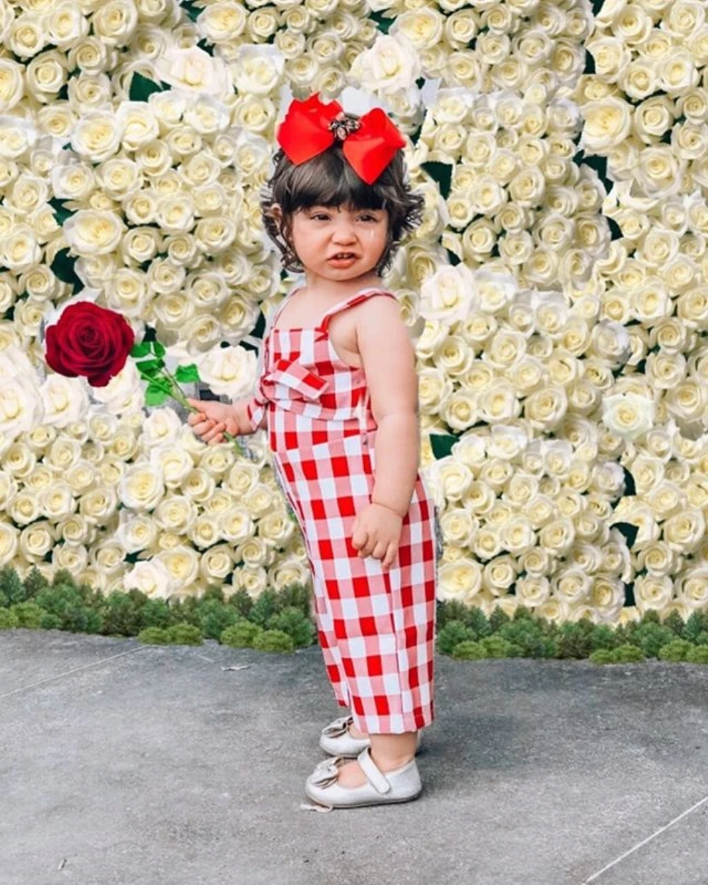 2019 г. летние красные ползунки в клеточку для маленьких девочек комбинезон