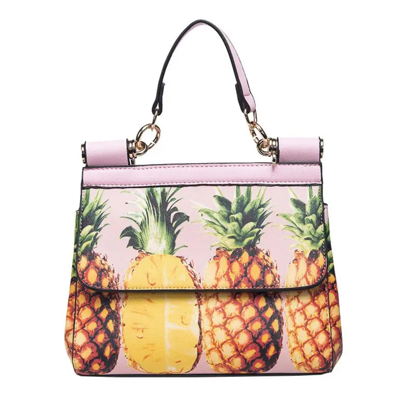 Корейская версия Новинка ананас печати случайные личности плеча сумочку | Багаж