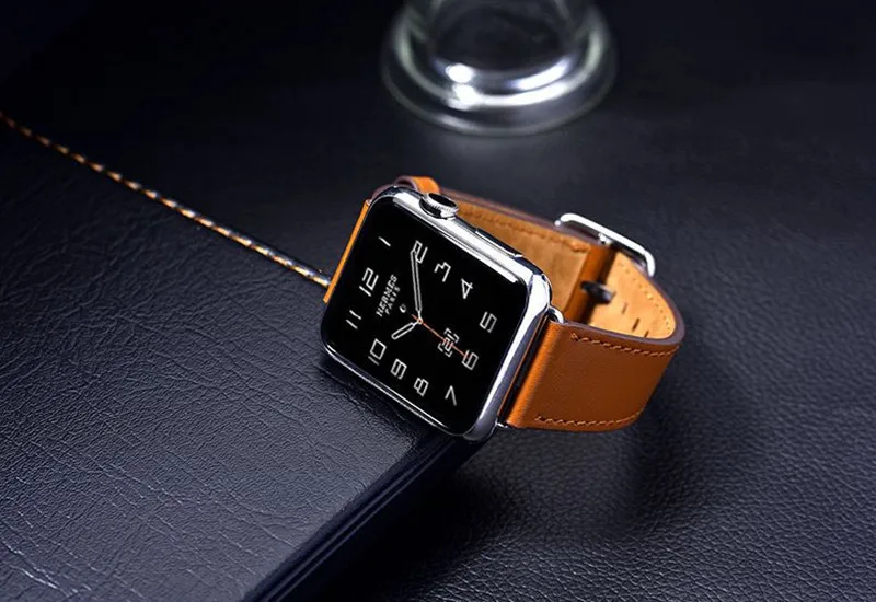 Современный Кожаный ремешок с пряжкой для apple watch 38 мм 42 мм iwatch серии 5 4 3 2 1 44 мм 40 мм ремешок для часов браслет ремень аксессуары