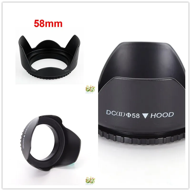 

1pcs Mount Camera Hood For Canon Camera Equipment58mm Flower Lens Hood Screw Universal
