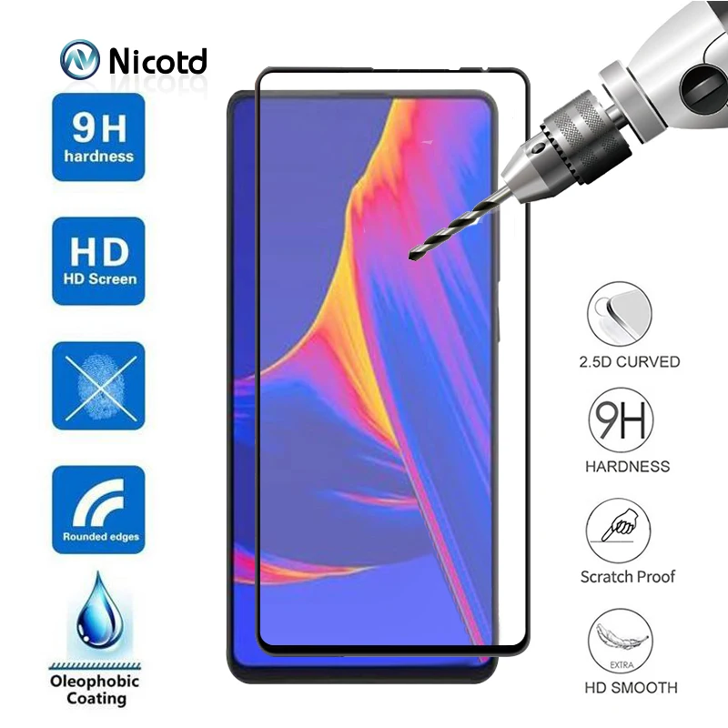 Закаленное стекло Nicotd для xiaomi mi mix 3 полное покрытие Защита экрана mimix защитная