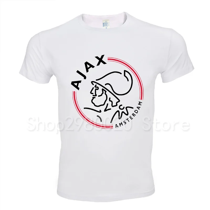 Лучшее качество Ajax Футбол Клуб Мужские футболки Высокое модные летние мужские s