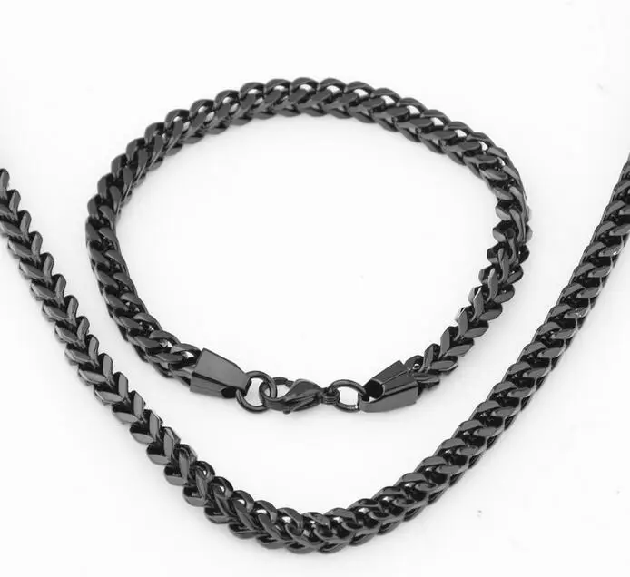 Ожерелье и браслет из нержавеющей стали мужские | Украшения аксессуары