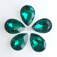 factory sales dr malachite green pointback good quality aaa glass crystal loose rhinestones nail clothing accessories swsp014