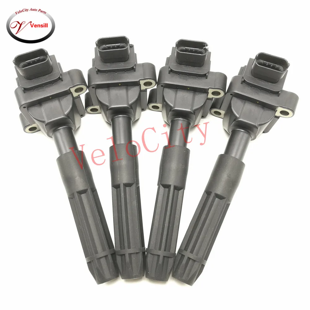 

4 шт Катушка зажигания для 2001-2004 SLK230 2.3L 2002 C230 2.3L часть № 0001502880 0001501780