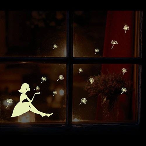 Новые DIY звезды Эйфелева башня светится в темноте наклейки на стену