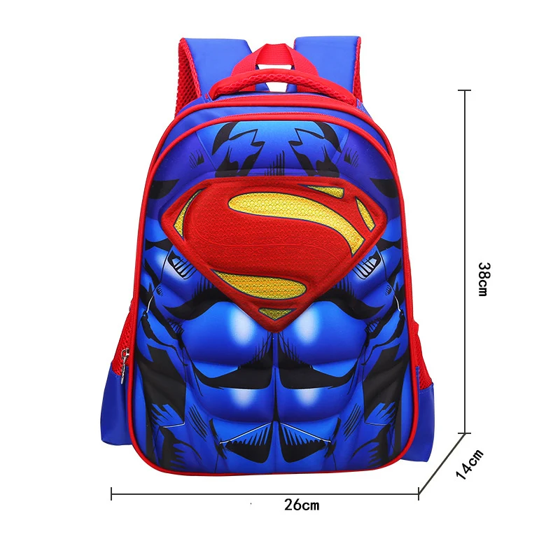 superman MVK Мстители 4 Капитан Америка ученики начальной школы школьные сумки мальчиков рюкзаки для подростков детская сумка Mochila - Цвет: superman